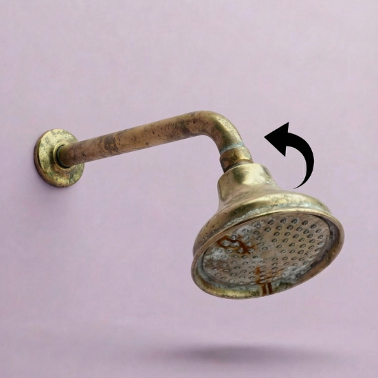 Retirez votre ancien pommeau de douche.